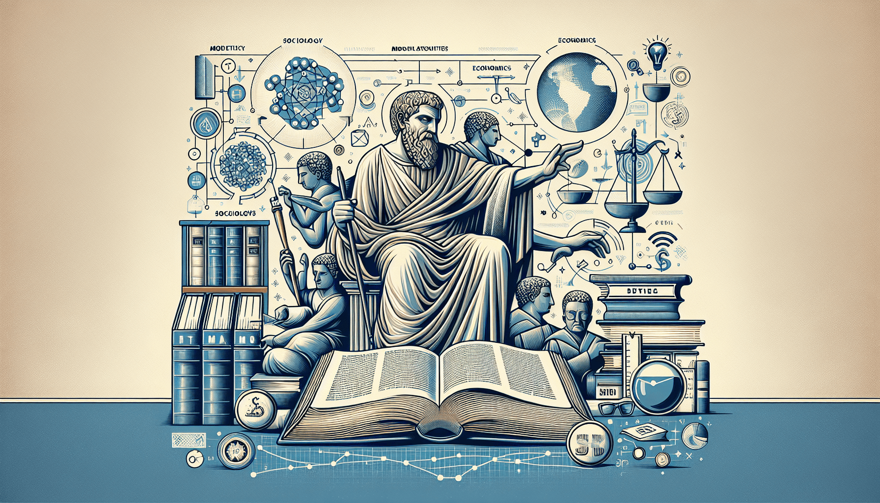 Professional editorial blog cover image for: "Ibn Khaldun: A Timeless Scholar's Influence on Modern